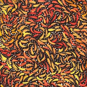 Purrpalanji (Skinny Bush Banana) Jukurrpa by Nola Napangardi Fisher