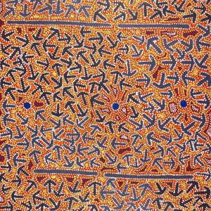 Yankirri Jukurrpa (Emu Dreaming) - Ngarlikirlangu by Jeffrey Jangala Gallagher