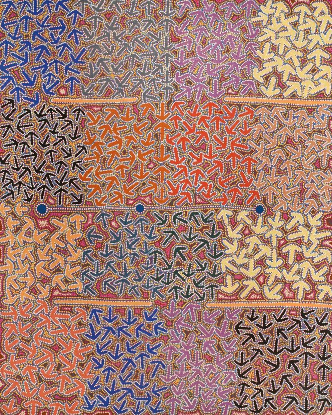 Yankirri Jukurrpa (Emu Dreaming) - Ngarlikirlangu by Jeffrey Jangala Gallagher