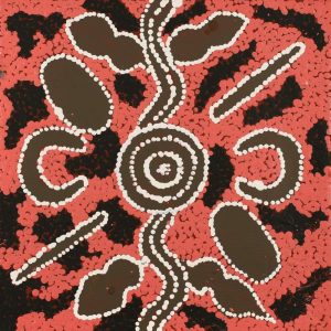 Ngapa Jukurrpa (Water Dreaming)  -  Puyurru by Alfreda Nungarrayi Martin