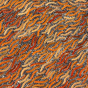 Ngapa Jukurrpa (Water Dreaming)  -  Puyurru by Chantelle Nampijinpa Robertson