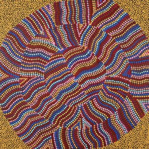 Watiya-warnu Jukurrpa (Seed Dreaming) by Angela Nangala Robertson