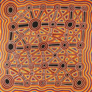 Pikilyi Jukurrpa (Vaughan Springs Dreaming) by Cecily Napanangka Marshall