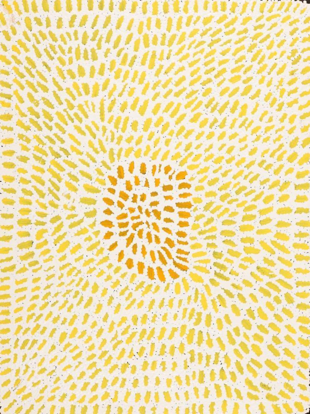 Warlukurlangu Jukurrpa (Fire country Dreaming) by Peggy Nampijinpa Brown
