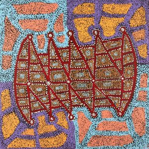 Ngapa Jukurrpa (Water Dreaming)  -  Puyurru by Clarissa Nangala Williams