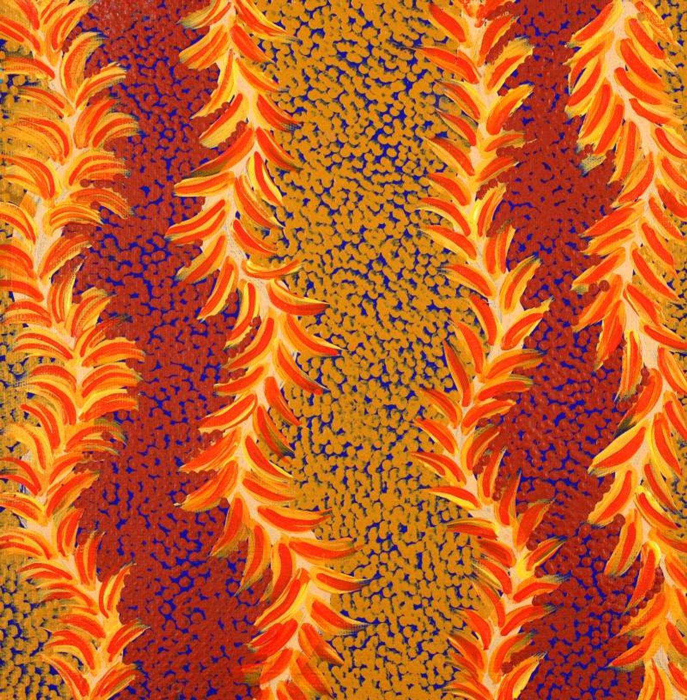 Kaliny-kalinypa / Ultukunpa Jukurrpa - Honey Grevillea Dreaming by Brenda Armstrong