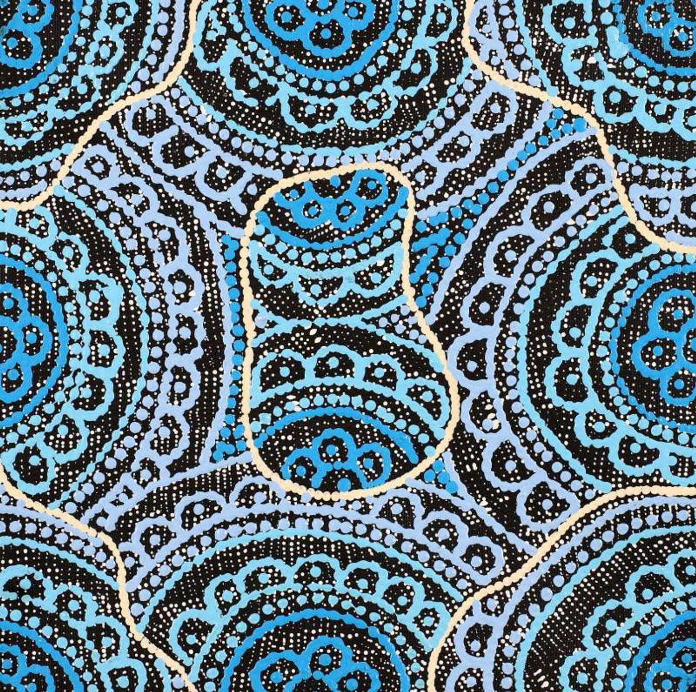 Ngalyipi Jukurrpa (Snakevine Dreaming) - Mina Mina by Kirsty Anne Napanangka Martin