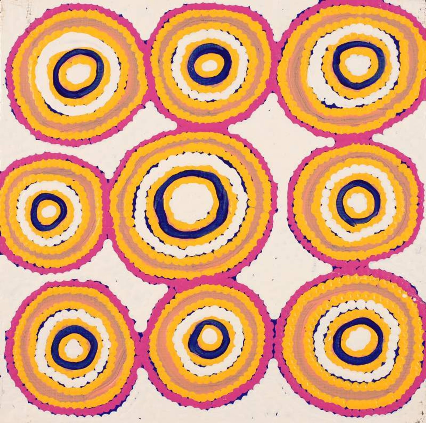 Warna Jukurrpa (Snake Dreaming) by Roschelle Nampijinpa Major