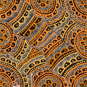 Ngalyipi Jukurrpa (Snakevine Dreaming) - Mina Mina by Kirsty Anne Napanangka Martin