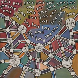 Ngapa Jukurrpa (Water Dreaming)  -  Puyurru by Bess Napanangka Poulson