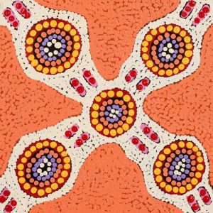 Ngapa Jukurrpa (Water Dreaming) - Puyurru by Jennifer Napaljarri Lewis