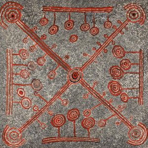 Pikilyi Jukurrpa (Vaughan Springs Dreaming) by Marshall Japangardi Poulson