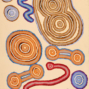 Warna Jukurrpa (Snake Dreaming) by Roschelle Nampijinpa Major