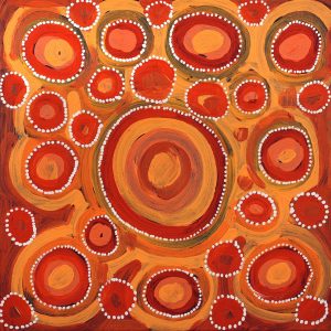 Watiya-warnu Jukurrpa (Seed Dreaming) by Tanya Nungarrayi Collins
