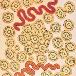 Warna Jukurrpa (Snake Dreaming) by Roschelle Nampijinpa Major