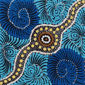 Pamapardu Jukurrpa (Flying Ant Dreaming) - Warntungurru by Maria Nampijinpa Brown