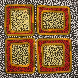 Ngapa Jukurrpa (Water Dreaming) - Puyurru by Azaria Nampijinpa Robertson