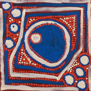 Ngapa Jukurrpa (Water Dreaming)  -  Puyurru by Tasha Nampijinpa Collins