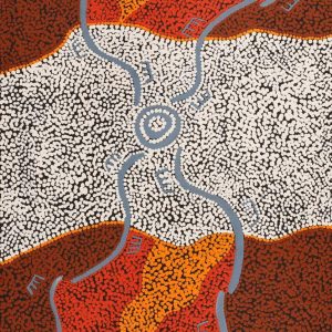 Wardapi Jukurrpa (Goanna Dreaming) - Yarripilangu by Sebastian Japanangka Williams