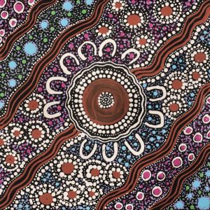Puturlu Jukurrpa (Mt Theo Dreaming) by Shirley Napanangka Martin