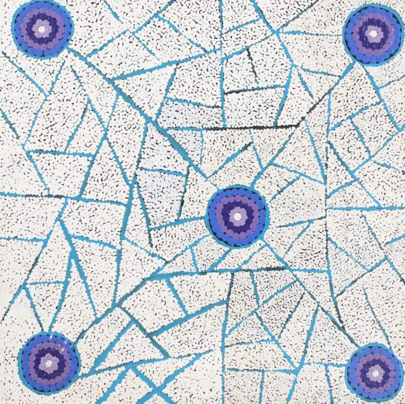 Patterns of the Landscape around Yuendumu by Roseanne Napangardi Wheeler