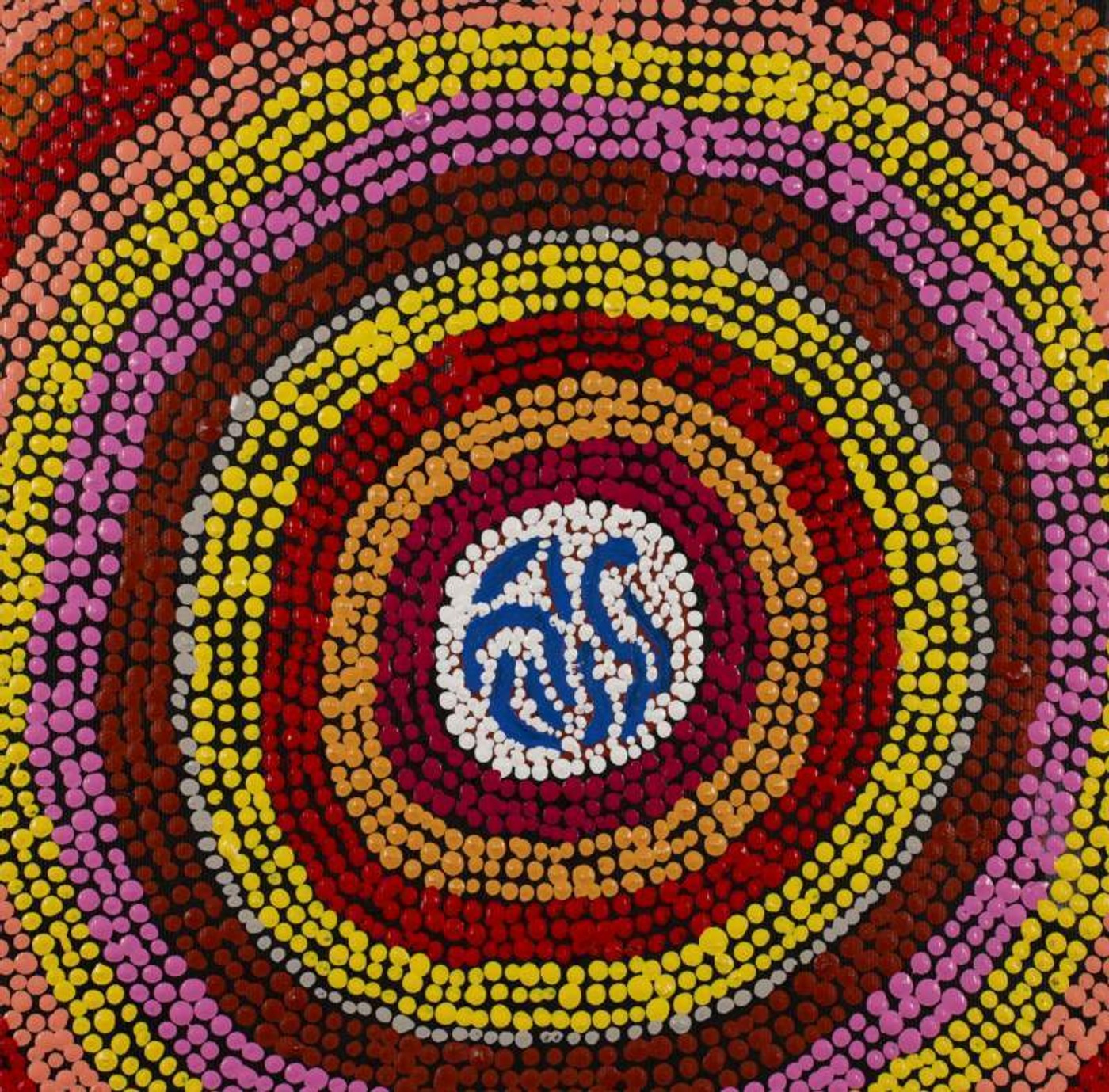 Pirlarla Jukurrpa (Dogwood Tree Bean Dreaming) by Peggy Napurrurla Granites