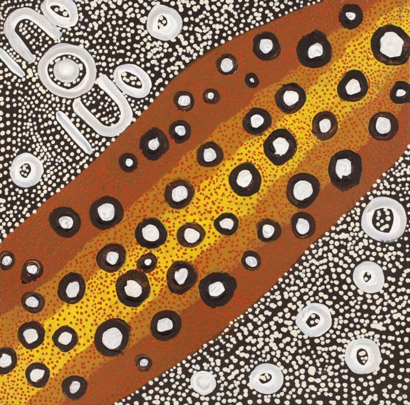 Ngurlu Jukurrpa (Native Seed Dreaming) by Denisha Napurrurla Long