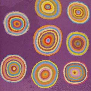 Watiya-warnu Jukurrpa (Seed Dreaming) by Jeanie Nampijinpa Ross