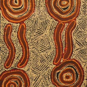 Warna Jukurrpa (Snake Dreaming) by Jacob Jungarrayi Spencer