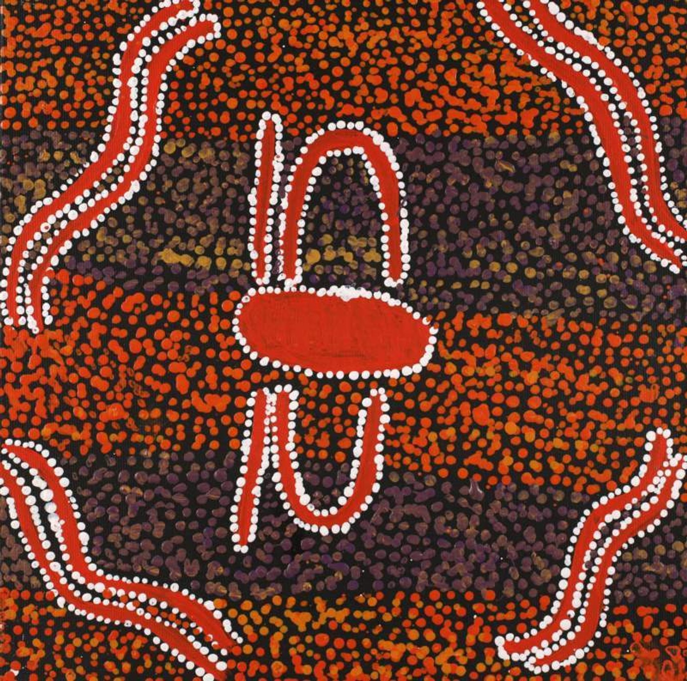 Ngarlajiyi Jukurrpa (Bush Carrot Dreaming) by Audrey Nungarrayi Brown
