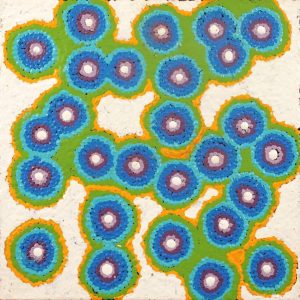 Yawakiyi Jukurrpa (Native Currant Dreaming) by Geraldine Napurrurla Wilson