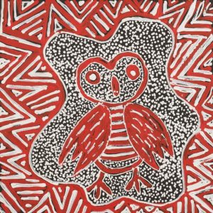Jarlajirrpi Jukurrpa (Owlet Nightjar Dreaming) by Juliette Nampijinpa Brown