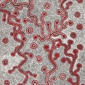 Yarla Jukurrpa (Bush Potato Dreaming) - Cockatoo Creek by Josie Nangala Peters