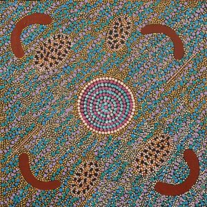 Ngurlu Jukurrpa (Native Seed Dreaming) by Geraldine Napurrurla Langdon