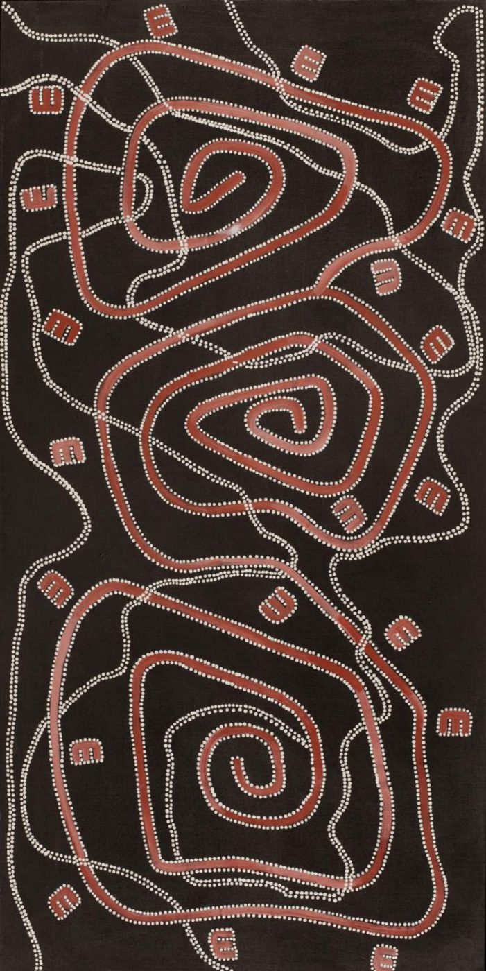 Janganpa Jukurrpa (Brush-tail Possum Dreaming)- Mawurrji by Stephanie Napurrurla Nelson