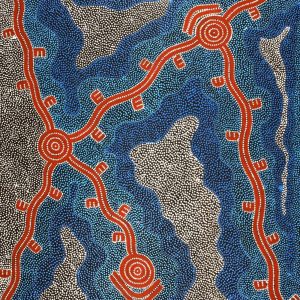 Janganpa Jukurrpa (Brush-tail Possum Dreaming)-  Mawurrji by Stephanie Napurrurla Nelson