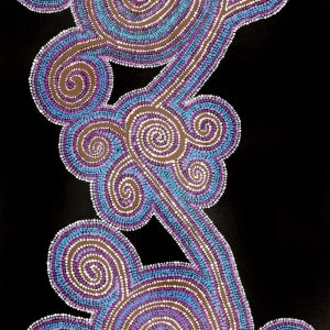 Wanakiji Jukurrpa (Bush Tomato Dreaming) by Samantha Napurrurla Wilson