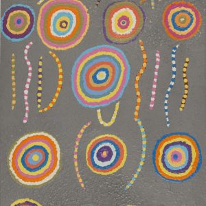 Watiya-warnu Jukurrpa (Seed Dreaming) by Jeanie Nampijinpa Ross