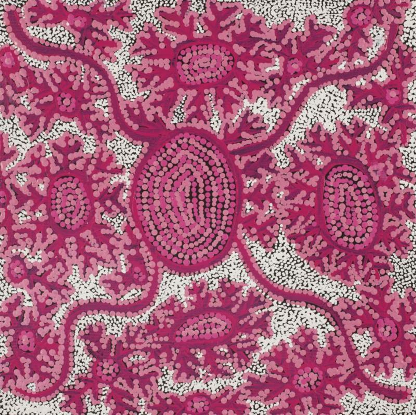 Watiya-warnu Jukurrpa (Seed Dreaming) by Tanya Nungarrayi Collins