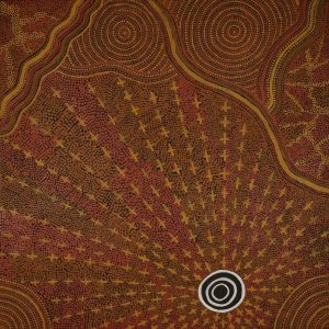 Ngatijirri Jukurrpa (Budgerigar Dreaming) by Verona Nungarrayi Jurrah