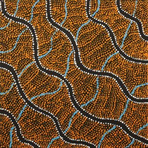 Warna Jukurrpa (Snake Dreaming) by Danilda Nakamarra White