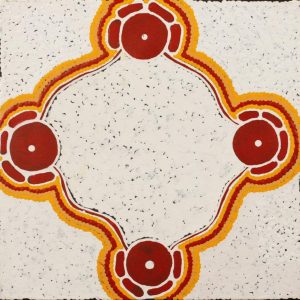 Pamapardu Jukurrpa (Flying Ant Dreaming)  - Warntungurru by Theresa Napurrurla Ross