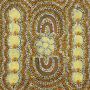 Watiya-warnu Jukurrpa (Seed Dreaming) by Jason Japaljarri Woods