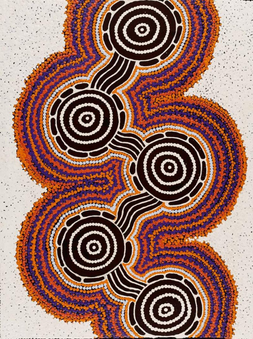Pamapardu Jukurrpa (Flying Ant Dreaming) - Warntungurru by Theresa Napurrurla Ross