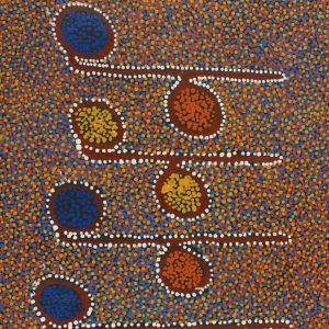 The Seven Sisters - Anangu Pitjantjatjara Yankunytjatjara Jukurrpa by Joshua Jungarrayi Brady