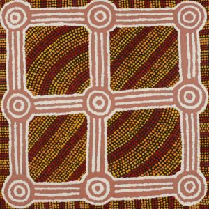 Yarla Jukurrpa (Bush Potato Dreaming) - Cockatoo Creek by Josiah Jupurrurla Walker