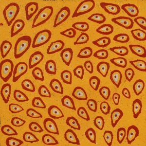 Lukarrara Jukurrpa (Desert Fringe-rush Seed Dreaming) by Maisie Napurrurla Wayne