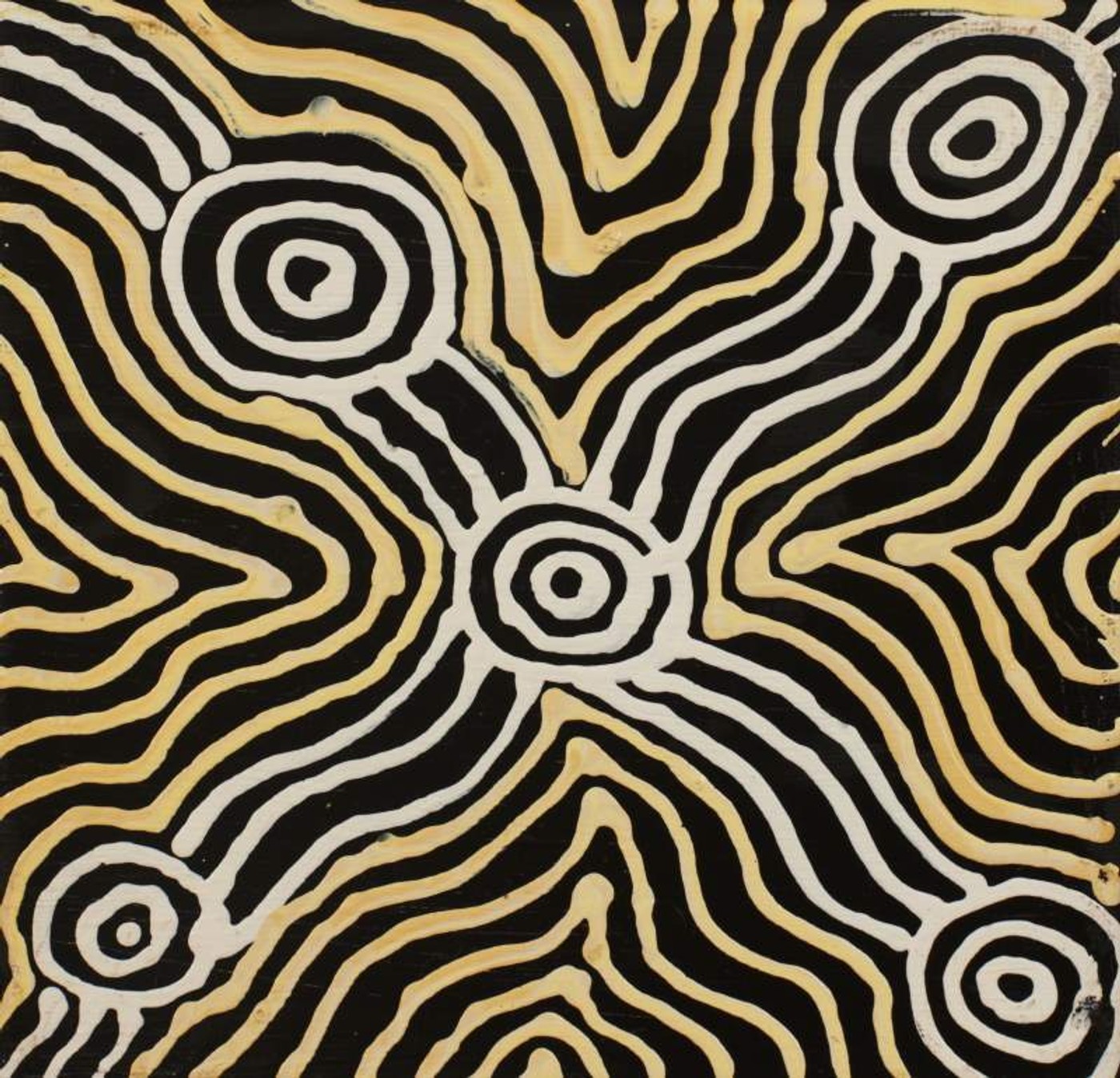 Ngapa Jukurrpa (Water Dreaming)  - Mikanji by Warlukurlangu Artists