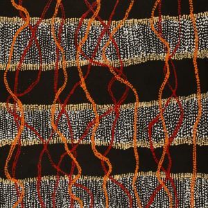 Ngapa Jukurrpa (Water Dreaming)  -  Pirlinyarnu by Sabrina Nangala Robertson