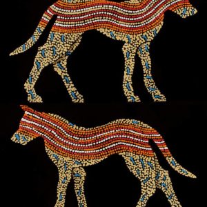 Ben the dingo by Warlukurlangu Artists